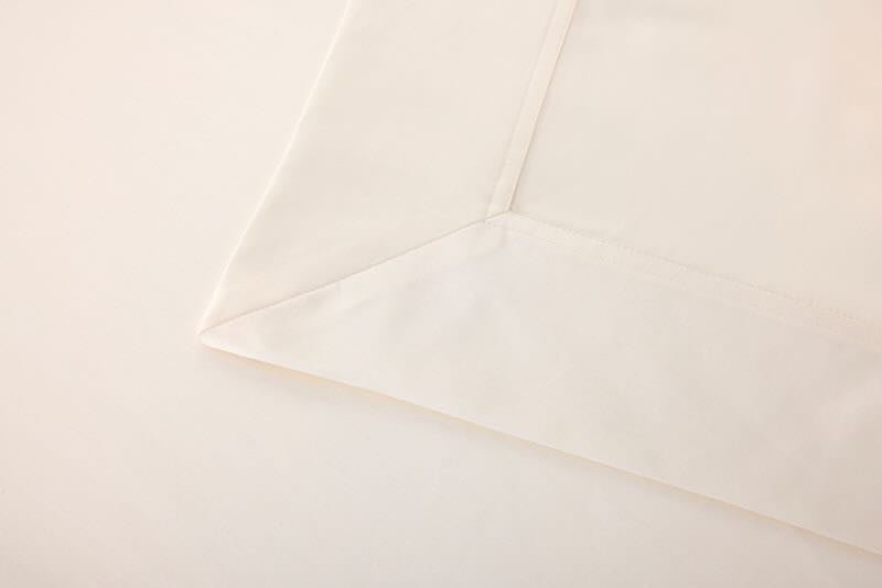 Flat corner Prodige Crème Bedding by Yves Delorme Couture at Fig Linens and Home