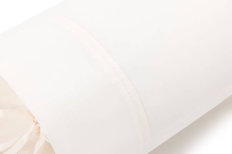 Neck 2 Prodige Crème Bedding by Yves Delorme Couture at Fig Linens and Home