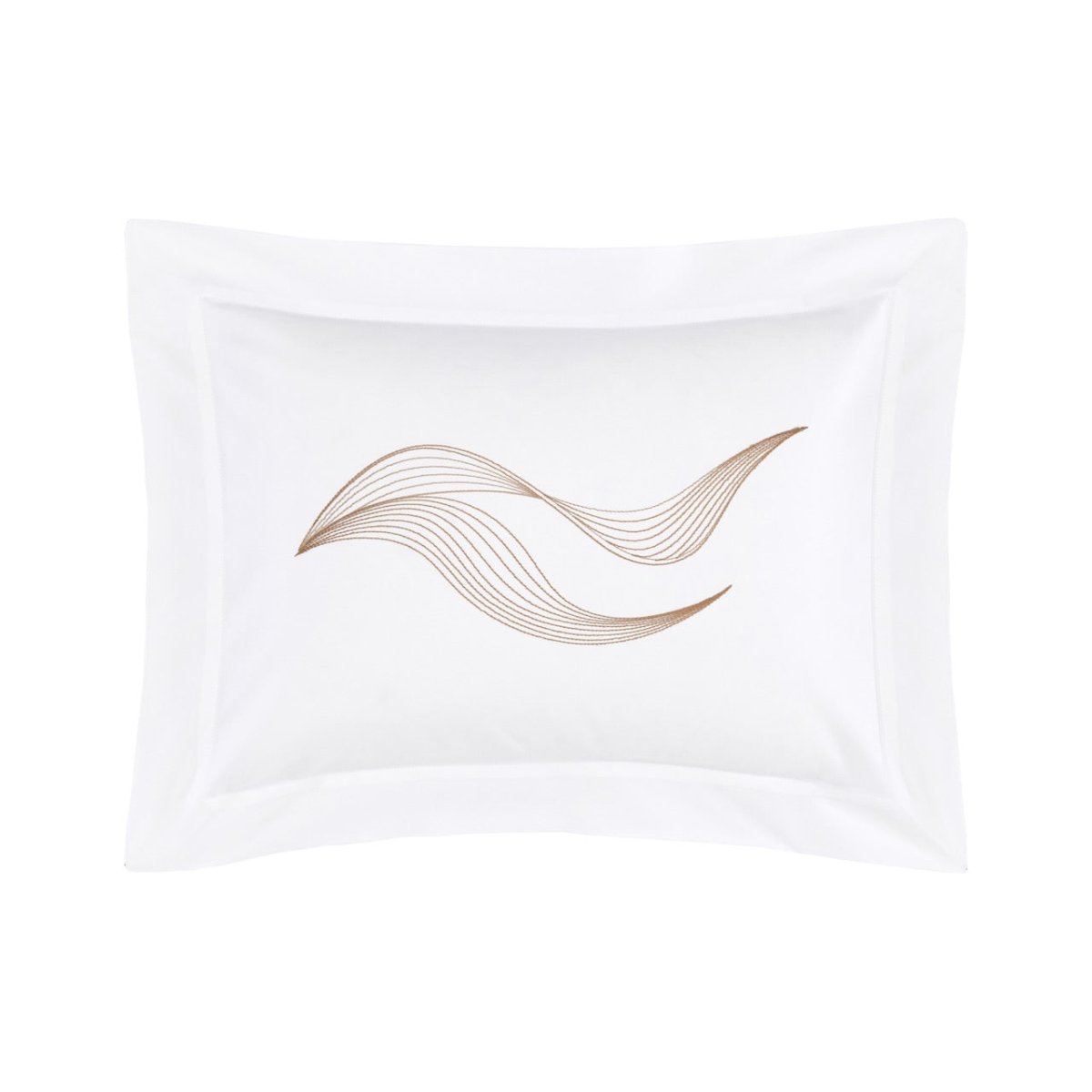 Zephyr Brun Sham Boudoir (Single) 12 x 17 Yves Delorme Couture at Fig Linens and Home