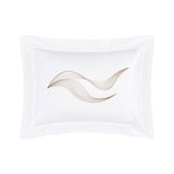 Zephyr Brun Sham Boudoir (Single) 12 x 17 Yves Delorme Couture at Fig Linens and Home