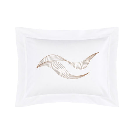 Zephyr Brun Sham Boudoir (Single) 12 x 17 Yves Delorme Couture at Fig Linens and Home