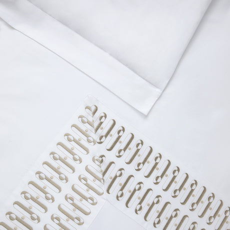 Dorian Sable Duvet Cover by Yves Delorme Couture