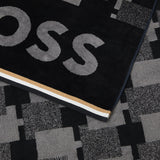 Cubo Jacquard Velour Beach Towel by Hugo Boss Home - Yves Delorme at Fig Linens and Home - Swatch