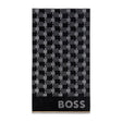 Cubo Jacquard Velour Beach Towel by Hugo Boss Home - Yves Delorme at Fig Linens and Home 2