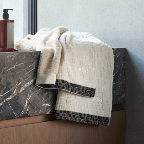 Dedale Towels by Hugo Boss Home at Fig Linens and Home - Lifestyle 1