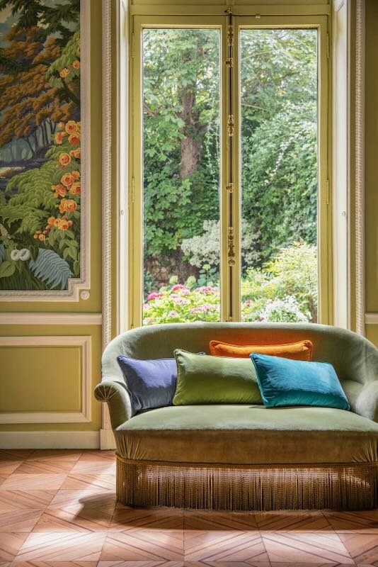 Divan Corail Decorative Pillow by Yves Delorme Decorative Pillow 26 x 26 Corail at FIG LINENS AND HOME 4