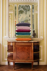 Divan Corail Decorative Pillow by Yves Delorme Decorative Pillow 26 x 26 Corail at FIG LINENS AND HOME 10