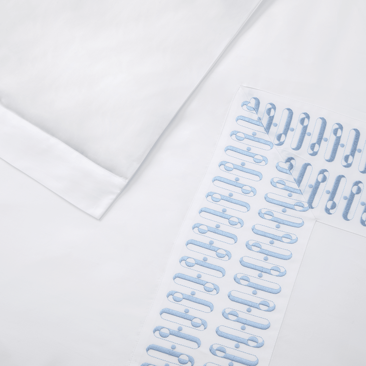 Dorian Pastel Duvet Cover by Yves Delorme Couture King Duvet Cover Blanc/Pastel at FIG LINENS AND HOME 2
