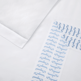 Dorian Pastel Duvet Cover by Yves Delorme Couture King Duvet Cover Blanc/Pastel at FIG LINENS AND HOME 2