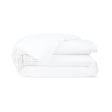 Dorian Sable Duvet Cover by Yves Delorme Couture King Duvet Cover Blanc/Sable at FIG LINENS AND HOME 1
