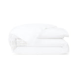 Dorian Sable Duvet Cover by Yves Delorme Couture King Duvet Cover Blanc/Sable at FIG LINENS AND HOME 1