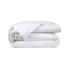 Dorian Santal Duvet Cover by Yves Delorme Couture King Duvet Cover Blanc/Santal at FIG LINENS AND HOME 1