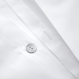 Dorian Santal Duvet Cover by Yves Delorme Couture King Duvet Cover Blanc/Santal at FIG LINENS AND HOME 2