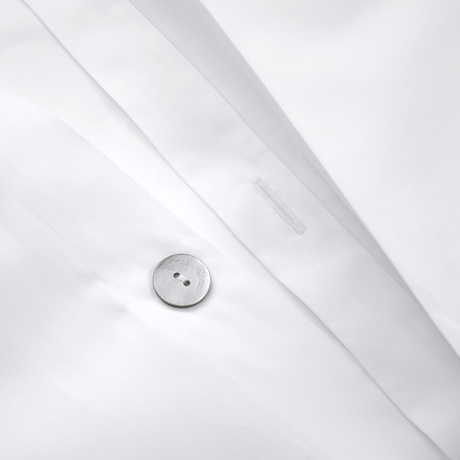Dorian Santal Duvet Cover by Yves Delorme Couture King Duvet Cover Blanc/Santal at FIG LINENS AND HOME 2