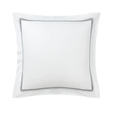 Duo Marine Bedding by Yves Delorme Pillow Sham Euro (Single) 26 x 26 Marine at FIG LINENS AND HOME 32