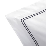 Duo Marine Bedding by Yves Delorme Pillowcase Standard (Single) 21 x 32 Marine at FIG LINENS AND HOME 44