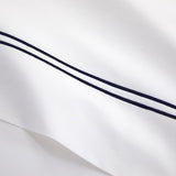 Duo Marine Bedding by Yves Delorme Pillowcase Standard (Single) 21 x 32 Marine at FIG LINENS AND HOME 53