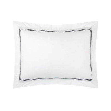 Duo Marine Bedding by Yves Delorme Pillowcase Standard (Single) 21 x 32 Marine at FIG LINENS AND HOME 36