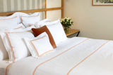 Duo Orange Bedding by Yves Delorme Duvet Cover Full/Queen 92 x 92 Orange at FIG LINENS AND HOME 27