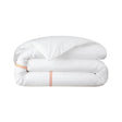 Duo Orange Bedding by Yves Delorme Duvet Cover Full/Queen 92 x 92 Orange at FIG LINENS AND HOME 49