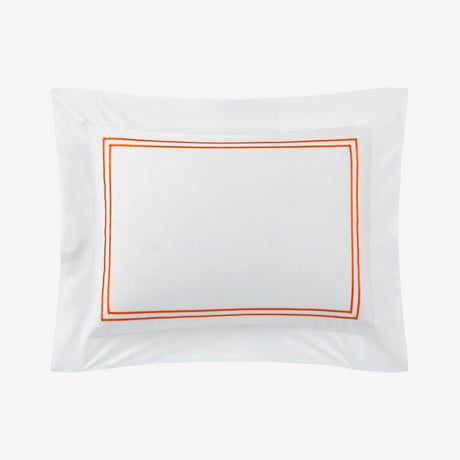 Duo Orange Bedding by Yves Delorme Pillow Sham Boudoir (Single) 12 x 17 Orange at FIG LINENS AND HOME 43