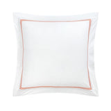 Duo Orange Bedding by Yves Delorme Pillow Sham Euro (Single) 26 x 26 Orange at FIG LINENS AND HOME 44