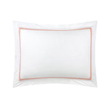Duo Orange Bedding by Yves Delorme Pillow Sham King (Single) 21 x 37 Orange at FIG LINENS AND HOME 45