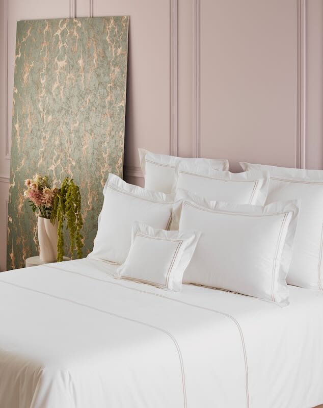 Duo Pierre Bedding by Yves Delorme Duvet Cover Full/Queen 92 x 92 Pierre at FIG LINENS AND HOME 33