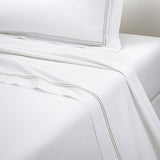 Duo Pierre Bedding by Yves Delorme Flat Sheet Twin 70 x 116 Pierre at FIG LINENS AND HOME 42