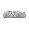 Ecumes Bed Runner by Yves Delorme Bed Runner 87 x 31 Celeste and Marine Blue at FIG LINENS AND HOME 1