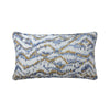 Ecumes Decorative Pillow by Yves Delorme Decorative Pillow 13 x 22 Celeste and Marine Blue at FIG LINENS AND HOME 1