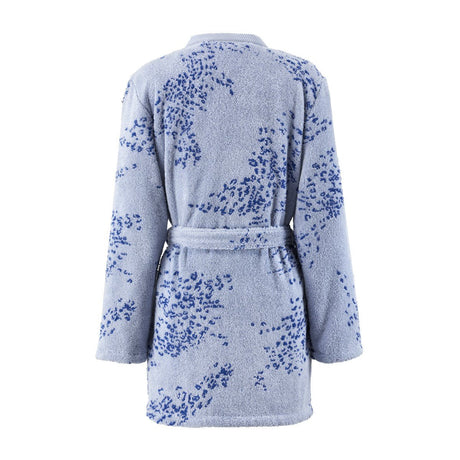 Ecumes Mini Kimono Women's Bathrobe Mini Kimono Bathrobe (Women's) S Celeste and Marine Blue at FIG LINENS AND HOME 3