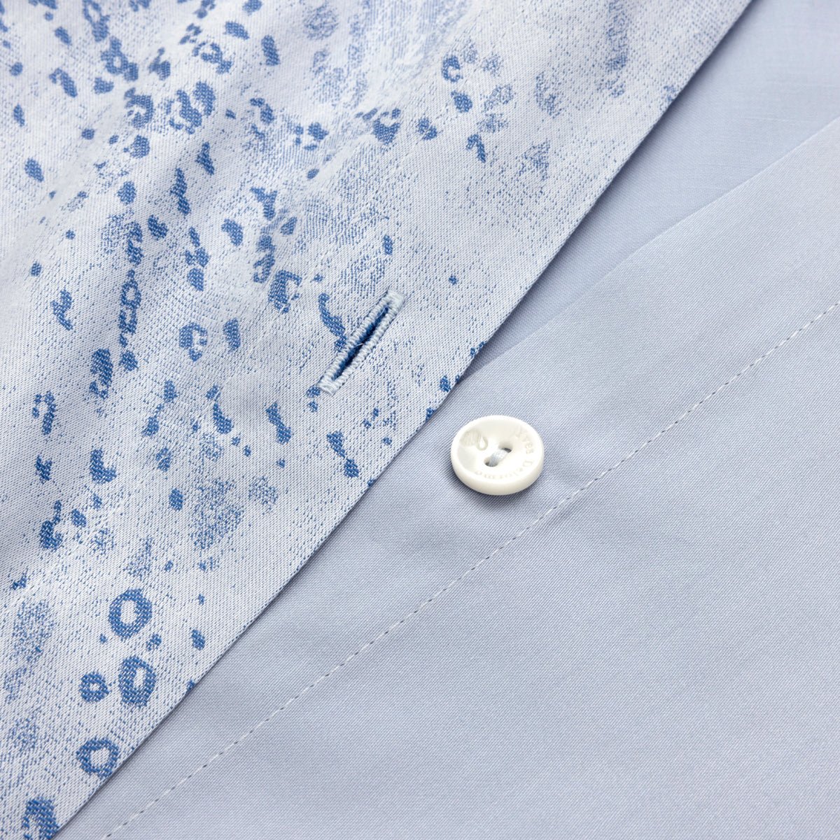 Ecumes Organic Bedding by Yves Delorme Sham Boudoir (Single) 12 x 17 Celeste and Marine Blue at FIG LINENS AND HOME 11
