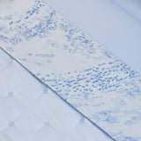 Ecumes Organic Bedding by Yves Delorme Sham Boudoir (Single) 12 x 17 Celeste and Marine Blue at FIG LINENS AND HOME 9