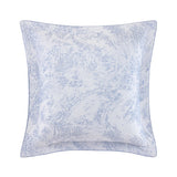Ecumes Organic Bedding by Yves Delorme Sham Euro (Single) 26 x 26 Celeste and Marine Blue at FIG LINENS AND HOME 3