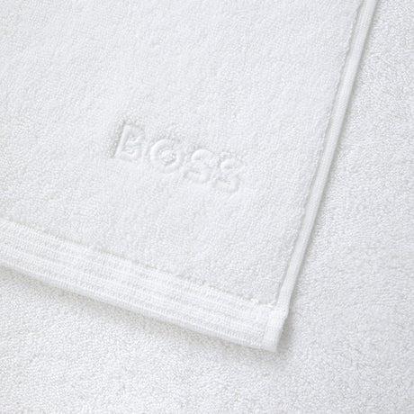 White Edge Towels by Hugo Boss Home | Yves Delorme Bath Collection at Fig Linens and Home 2