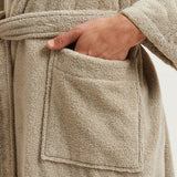 Etoile Pierre Bathrobe by Yves Delorme at Fig Linens and Home - Unisex Robes Pocket View
