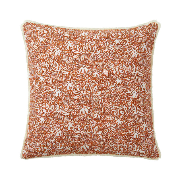 Eze Oranger Decorative Pillows by Yves Delorme Decorative Pillow 18 x 18 Oranger at FIG LINENS AND HOME 1