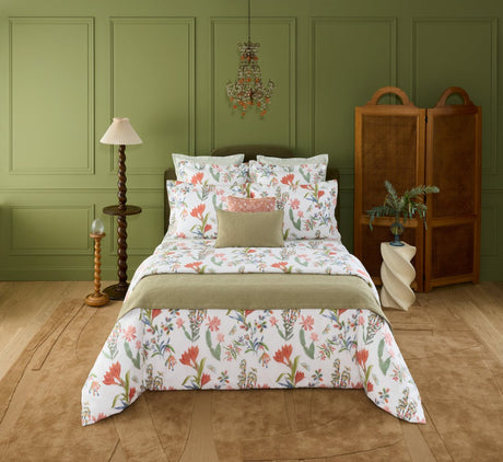 Eze Organic Bedding by Yves Delorme Duvet Cover King 111 x 92 Corail at FIG LINENS AND HOME 1