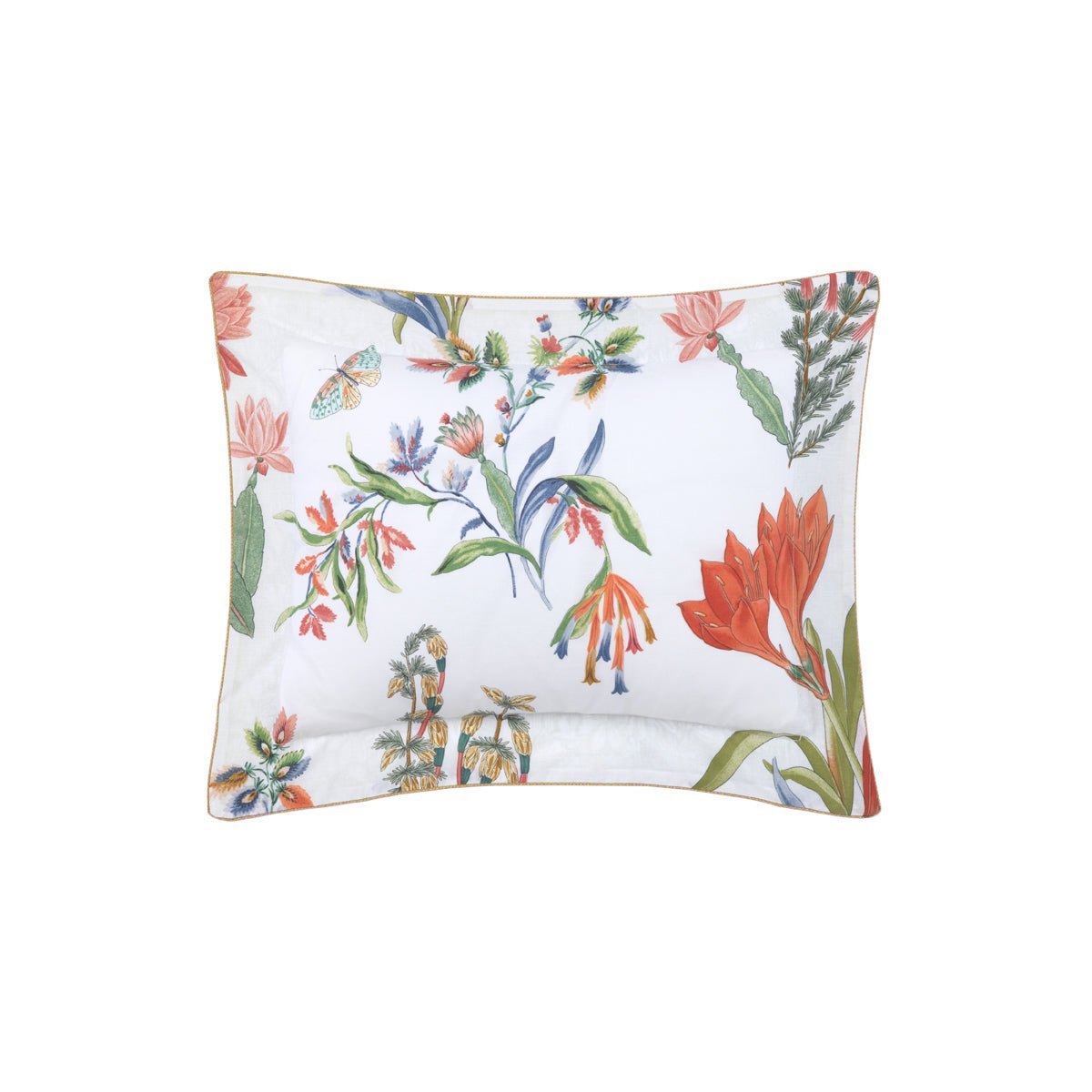 Eze Organic Bedding by Yves Delorme Sham Boudoir (Single) 12 x 17 Corail at FIG LINENS AND HOME 8