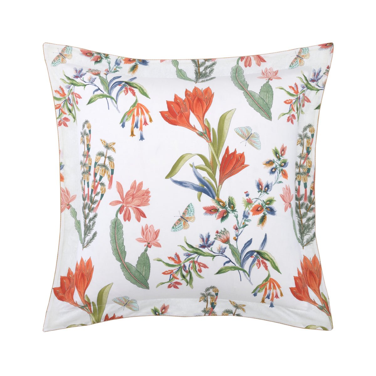 Eze Organic Bedding by Yves Delorme Sham Euro (Single) 26 x 26 Corail at FIG LINENS AND HOME 10