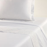 Festons Flat Sheet Full/Queen 94 x 116 Yves Delorme