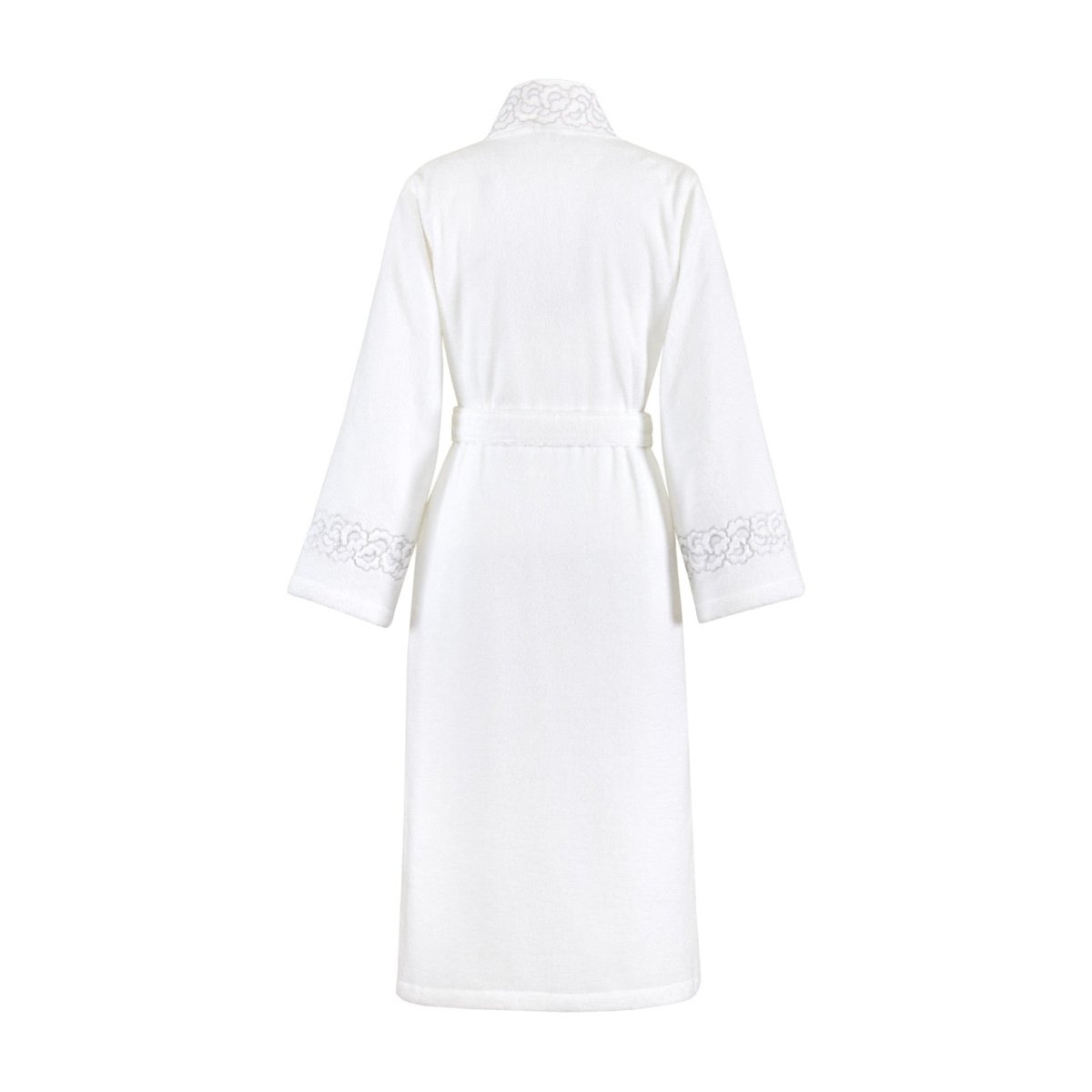 Festons Women's Kimono Bathrobes by Yves Delorme at Fig Linens and Home - Back of Robe