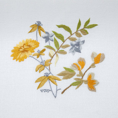 Fleurs Dahlia Guest Towel by Yves Delorme Couture Fingertip Towel 16" x 24" Dahlia at FIG LINENS AND HOME 2