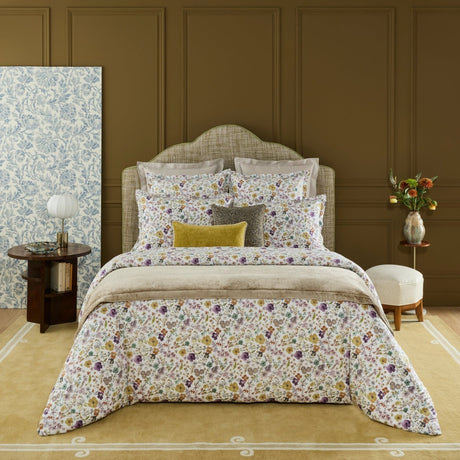 Fleurs Duvet Cover by Yves Delorme King Duvet Cover Multi at FIG LINENS AND HOME 1