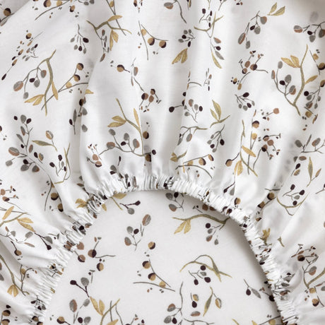 Fleurs Fitted Sheet by Yves Delorme King Fitted Sheet Multi at FIG LINENS AND HOME 2