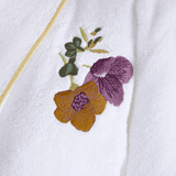 Fleurs Shawl Collar Bathrobe (Women's) by Yves Delorme Shawl Collar Bathrobe (Women's) SMALL Multi at FIG LINENS AND HOME 5