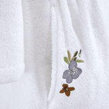 Fleurs Shawl Collar Bathrobe (Women's) by Yves Delorme Shawl Collar Bathrobe (Women's) SMALL Multi at FIG LINENS AND HOME 4