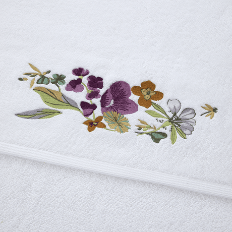 Fleurs Towels by Yves Delorme Bath Sheet Multi at FIG LINENS AND HOME 7