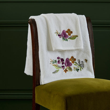 Fleurs Towels by Yves Delorme Bath Sheet Multi at FIG LINENS AND HOME 1